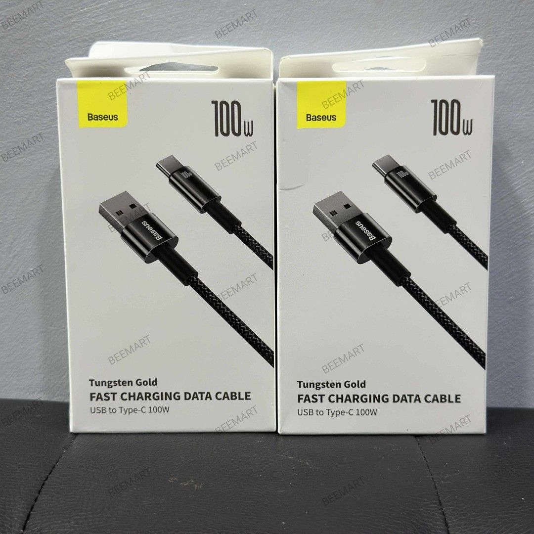Baseus 100W Fast Charging Cable USB to Type C Quick Charge 2m (Category: Chargers & Cables) located in Cabuyao City. Submitted by beemartshop (Listing ID 1392898047, Image 1). Description: ORIGINAL • BRANDNEW • AUTHENTIC PRICE: ₱499.00 LOCATION: 📍 BEEMART PH PULO CABUYAO LAGUNA ℹ️This is the second Marketplace Page of BEEMART S: 4 ___________________________________________ ITEM DESCRIPTION: Brand Name：Baseus Cable Length：2m Transfer Speed：480Mb