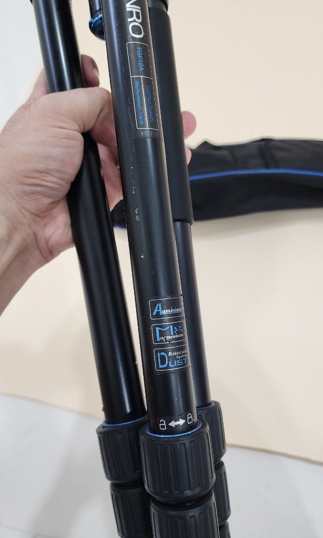 Benro Tripod SystemGo Plus with IN1 Ball Head (Category: Tripods & Monopods) located in Pasig City. Submitted by perkinpumkin (Listing ID 1392974753, Image 3). Description: Purchased from JG Store 2019 Pick up in Pasig No flaws, only cosmetic signs of usage RFS: Upgrade.