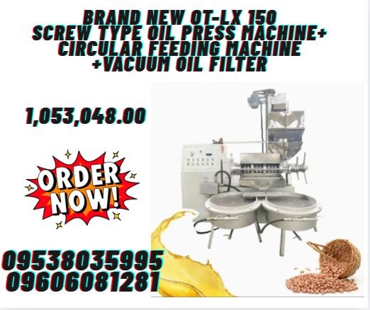 brand new OT-LX 150 Screw type oil press machine+ Circular feeding ...