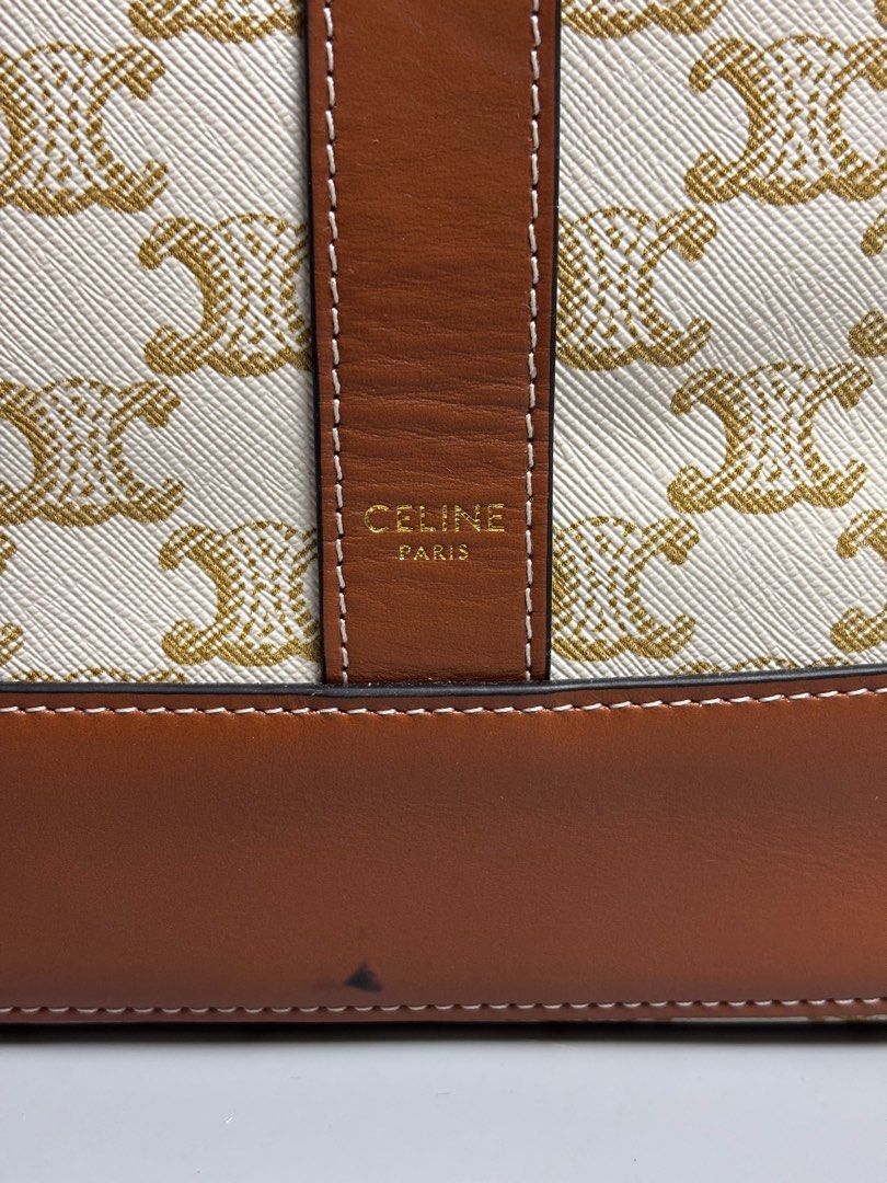 Celine Bucket Bag triomphe coated canvas (Category: Luxury Bags & Wallets) located in Quezon City. Submitted by lucky.purelux.ph (Listing ID 1393026989, Image 2). Description: Celine Bucket Bag triomphe coated canvas excellent condition no discoloration no flaws no issue MOP: gcash, bank transfer (bpi) Courier: J&T, lalamove Please view all uploaded photos before purchase you can also ask questions about the item Location: quezon city fairview Me