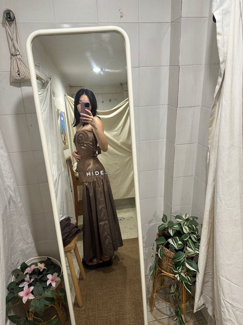 Ciclo Clementine Set - FOR RENT (Category: Evening dresses & gowns) located in Quezon City. Submitted by thriftables (Listing ID 1392982412, Image 2). Description: For rent only! Size S-M but M on tag! Runs small though Bought in Bangkok and haven’t worn it yet, hence the mirror pics lang haha. Would be super cute for a garden wedding! .