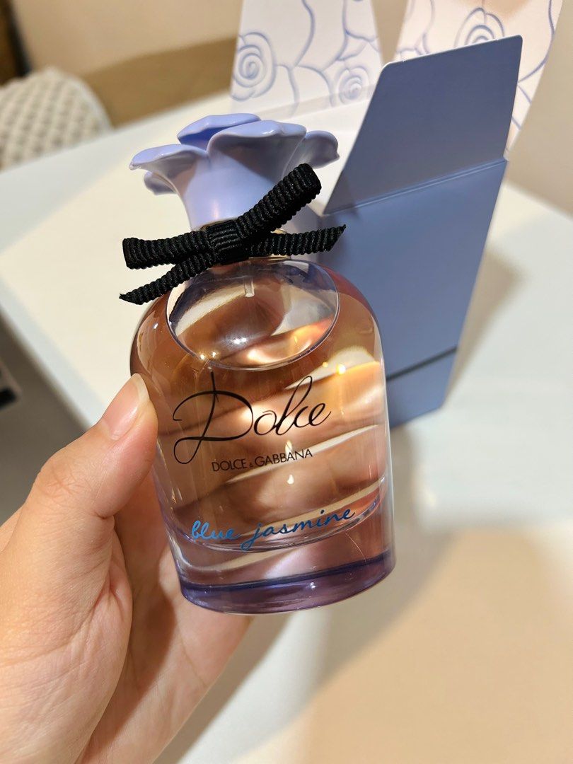 Dolce&Gabbana Dolce Blue Jasmine Eau de Parfum (Category: Fragrance & Deodorants) located in Quezon City. Submitted by hersheeey (Listing ID 1392988209, Image 2). Description: Dolce&Gabbana Dolce (Blue Jasmine) Eau de Parfum 75ml — Unwrapped but tested the scent ONCE only. Comes with the original box. Still full/almost new. Original SRP: Php 8,570 (147 USD) S/N: 11024H1 *Negotiable *RFS: Scent is not for me.