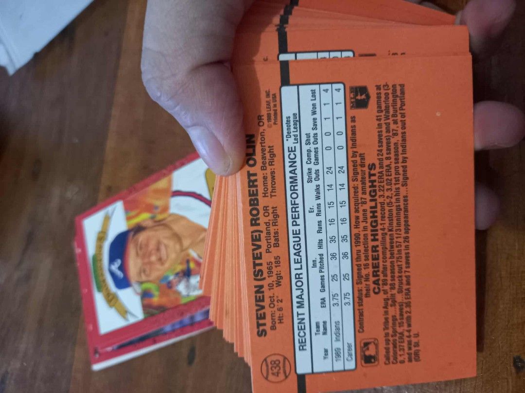 DONRUSS- baseball collectors card (Category: Raw Singles) located in Manila. Submitted by mars1122334455 (Listing ID 1392892651, Image 2). Description: selling this whole stack of authentic Donruss collectibles. it has been taken out of its wrapper. pm for more deatails all US bought.