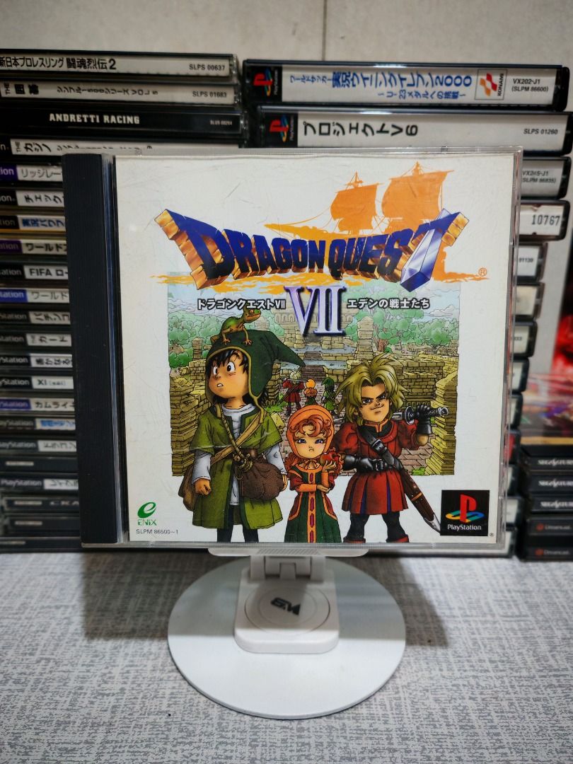 DRAGON QUEST VII PS1 JAPAN (Category: PlayStation) located in Santa Rosa. Submitted by tristanmunoz (Listing ID 1393026659, Image 1). Description: FOR SALE!!! Php 600 DRAGON QUEST 7 PS1 JAPAN ENIX NTSC-J 2 DISC CIB 100% Authentic Tested working condition RARE, COLLECTIBLE Can do video calls Warranty: 24 hours testing warranty, will do change/return if item are proven damaged (will be void if defect is caused by accident, misuse, negligence, inclu