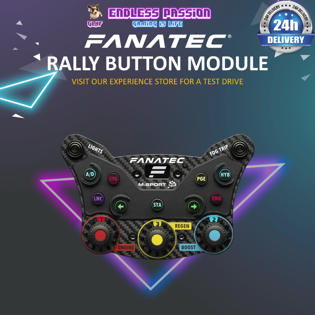Fanatec Podium Button Module Rally - P_BM_R, Video Gaming, Gaming ...