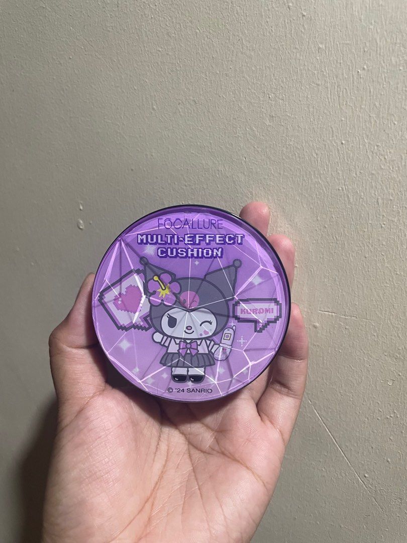 Focallure x Sanrio Cushion Foundation (Category: Makeup) located in Taguig. Submitted by ironzince (Listing ID 1393035192, Image 2). Description: Focallure x Sanrio Cushion Foundation SHADE: #YL02 - used once - bought from orange app! RFS: not my shade.