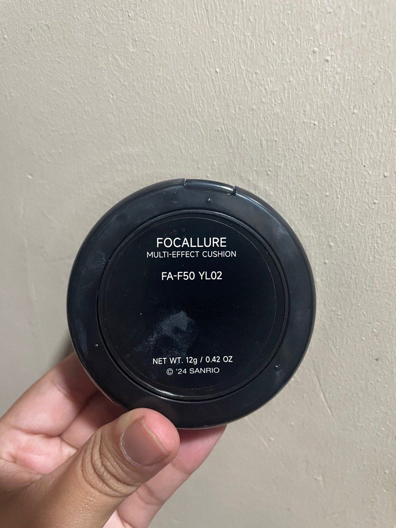 Focallure x Sanrio Cushion Foundation (Category: Makeup) located in Taguig. Submitted by ironzince (Listing ID 1393035192, Image 3). Description: Focallure x Sanrio Cushion Foundation SHADE: #YL02 - used once - bought from orange app! RFS: not my shade.