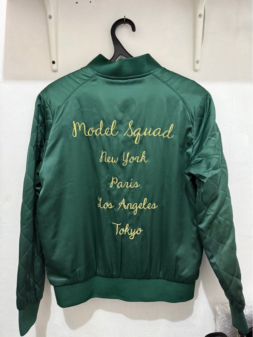 Forever 21 Green Bomber Jacket (Category: Coats, Jackets and Outerwear) located in Pasig City. Submitted by danielcf (Listing ID 1345200807, Image 2). Description: Preloved. Original. Negotiable. Shipping from Binan, Laguna..