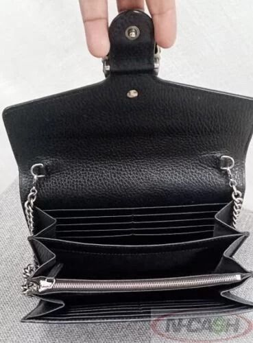 Gucci Dionysus Black Leather Mini Flap Chain Bag (Category: Luxury Bags & Wallets) located in Quezon City. Submitted by luxury_by_n-cash (Listing ID 1392973145, Image 3). Description: N-Cash Pawnshop "Instant Cash for Bags, Watches, Cars, and Electronics" https://www.ncash-pawnshop-philippines.com/ Gucci Dionysus Black Leather Mini Flap Chain Bag PRE-OWNED Brand: GUCCI Measures: 7.75″ L x 5.5″ H x 1.25″ D (approx) 23.75″ Strap Drop Excellent cond