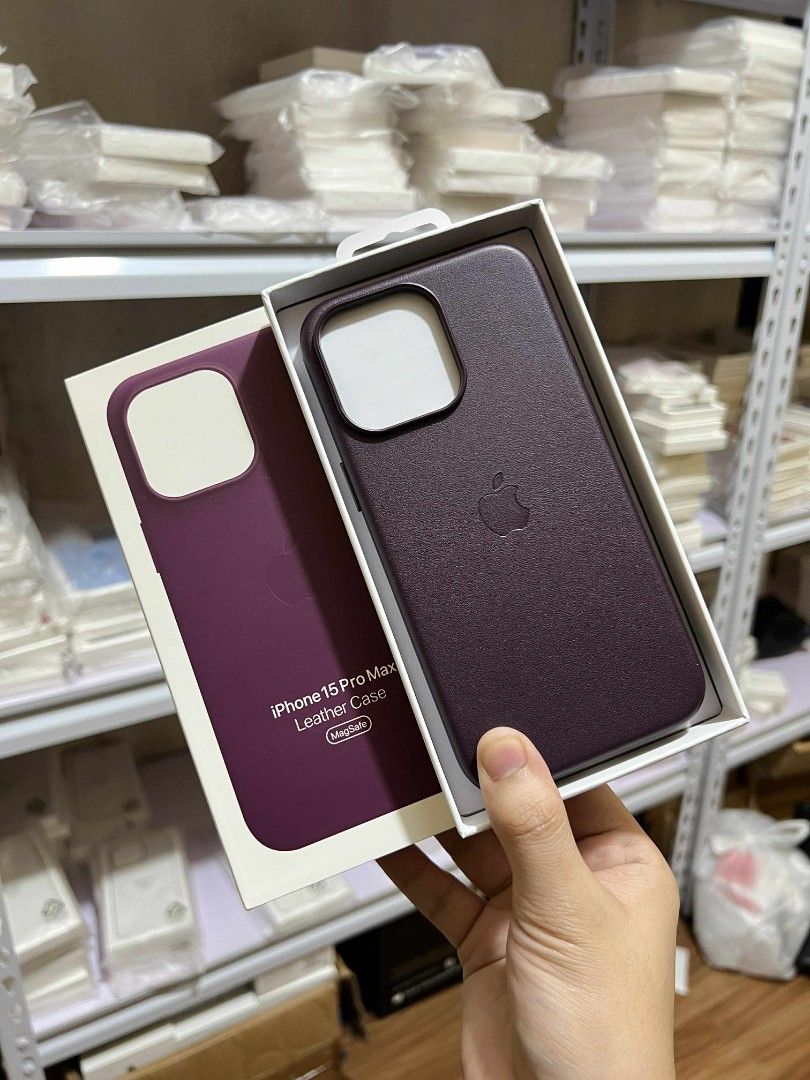 iPhone 15 Pro Max Leather Case (Category: Cases & Sleeves) located in Manila. Submitted by zionmerced (Listing ID 1392894872, Image 2). Description: Available on hand.