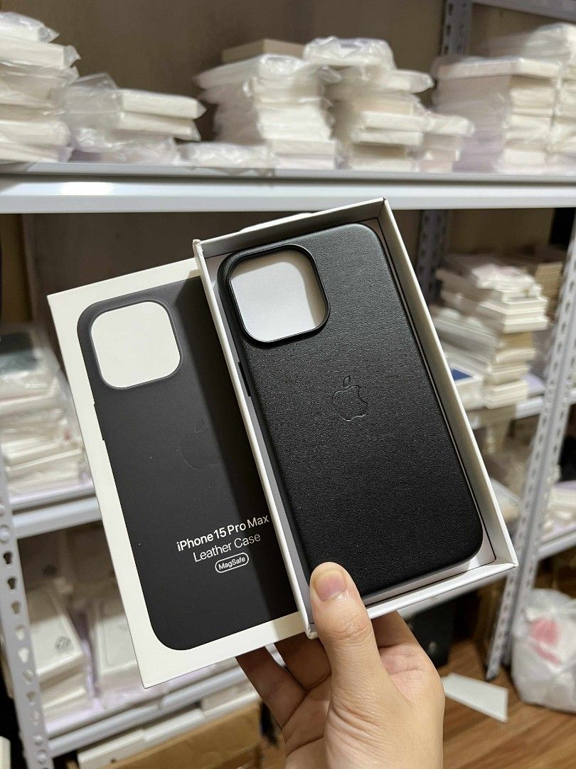 iPhone 15 Pro Max Leather Case (Category: Cases & Sleeves) located in Manila. Submitted by zionmerced (Listing ID 1392894872, Image 1). Description: Available on hand.