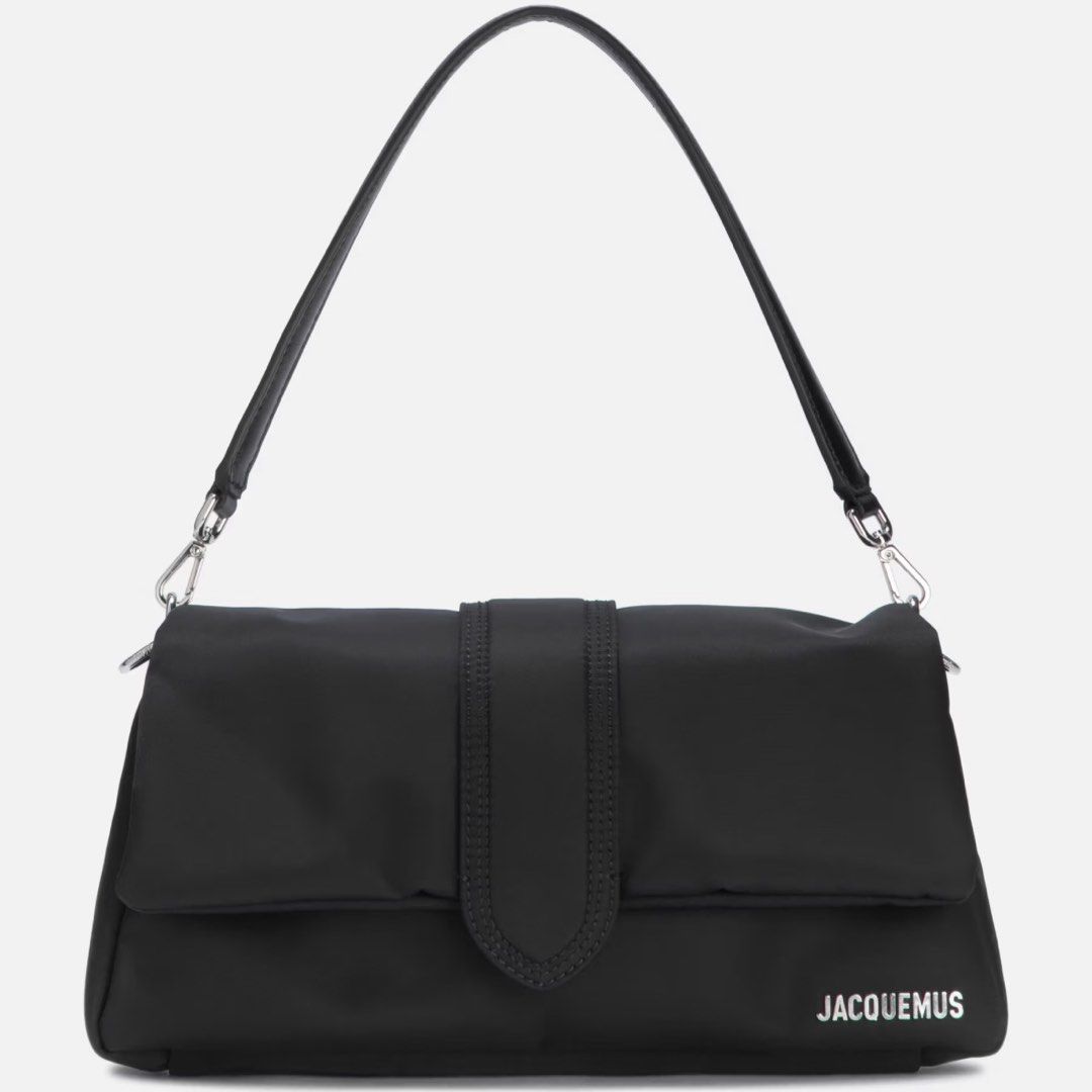 JACQUEMUS Le Bambimou - Nylon (Category: Luxury Bags & Wallets) located in Balanga. Submitted by kyleweeee (Listing ID 1393058614, Image 2). Description: Chic, lightweight, and versatile. Crafted in durable nylon with the iconic folded flap design. Compact yet spacious for essentials..