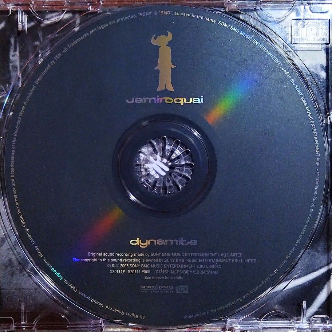 Jamiroquai - Dynamite CD Album (Category: CDs & DVDs) located in Taguig. Submitted by znarfscriber (Listing ID 1392954607, Image 3). Description: Jamiroquai Dynamite CD Album Made In The EU Sony BMG 2005 Cover: EX Media: MINT RFS: Decluttering / Need Funds.