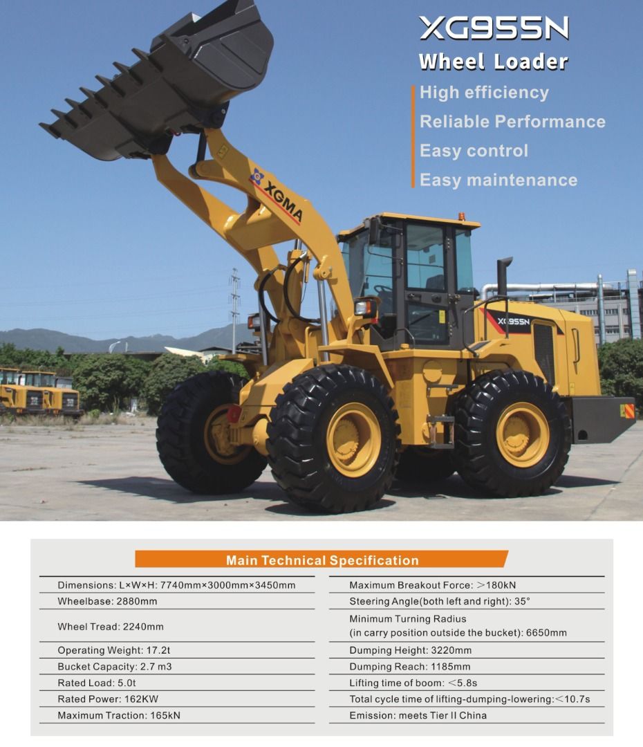 JUAL LOADER SURABAYA – WHEEL LOADER XGMA XG955N HARGA TERBAIK TAHUN ...