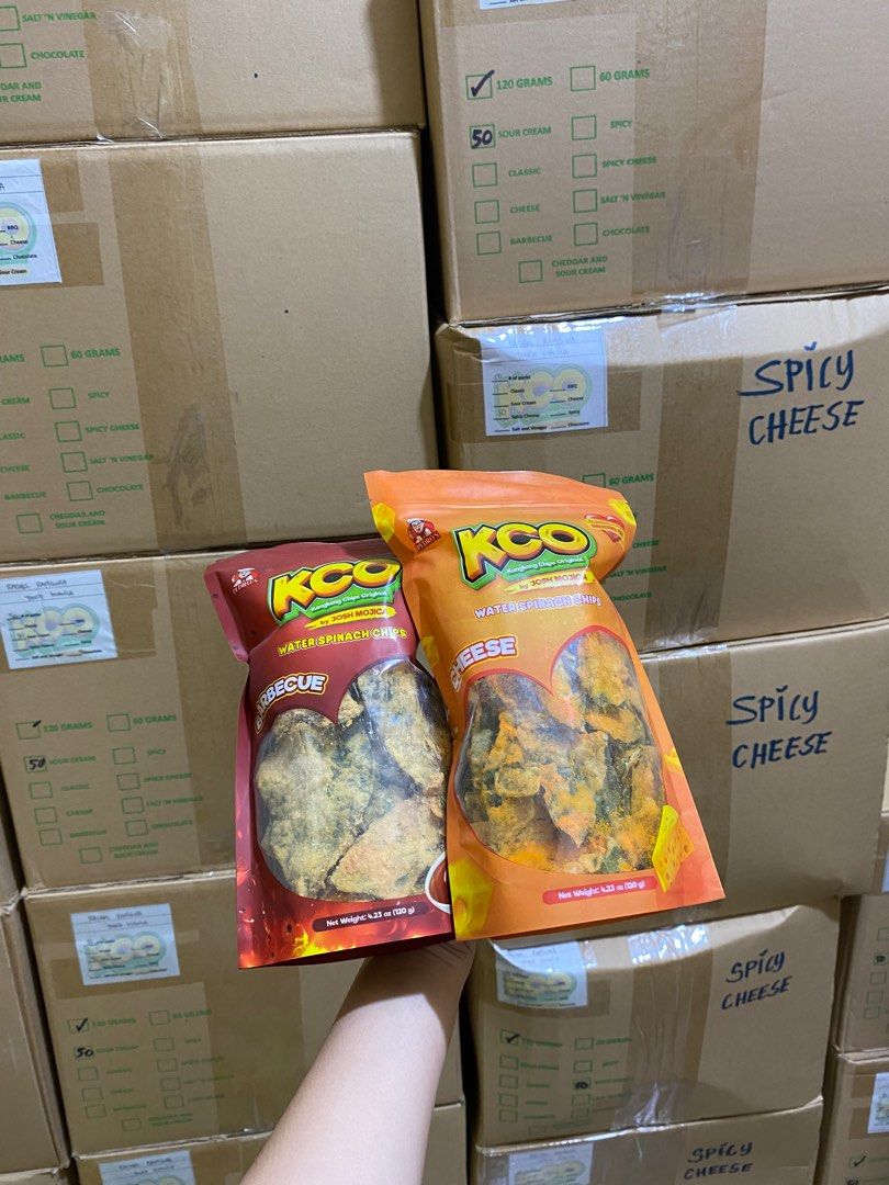 Kangkong Chips By Josh Mojica (Category: Packaged & Instant Food) located in Manila. Submitted by zereee (Listing ID 1392984516, Image 2). Description: ALL FLAVORS AVAILABLE ONHAND PM FOR ORDERS.