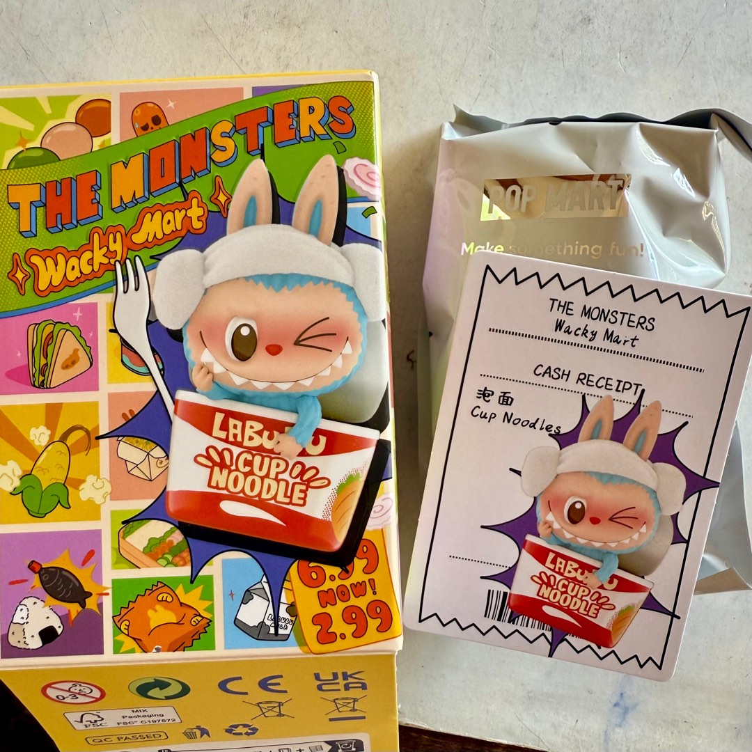 Pop Mart Labubu The Monsters Wacky Mart Series Cup Noodles Figure main image 0