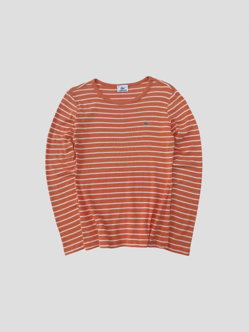 Lacoste Women Longsleeve (Category: Luxury Apparel) located in Davao. Submitted by thriftbuddy (Listing ID 1392999522, Image 1). Description: size 38 width 15" (stretch) length 23" verygood condition 9/10 colorate see photos for details still presentable to wear.