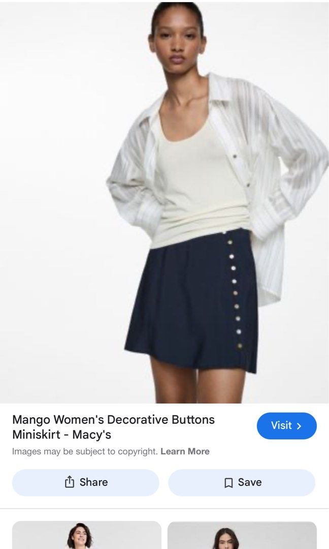 Mango Skirt (Category: Skirts) located in Cebu City. Submitted by impulsive__ (Listing ID 1392881541, Image 3). Description: I think this was around 1500+. Tag removed but never got to wear it since it was too big..