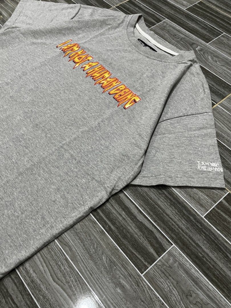 [MEDIUM] I Am Not A Human Being Spell Out Tee (Category: Tshirts & Polo Shirts ) located in Iligan City. Submitted by preems (Listing ID 1393042917, Image 2). Description: Size: Medium Actual Dimes: L-28 W-20 Overall Condition: 10/10 Iligan City, Lanao del Norte Location Shipping via J&T Express [50] plus shipping fee OBO (or best offer).