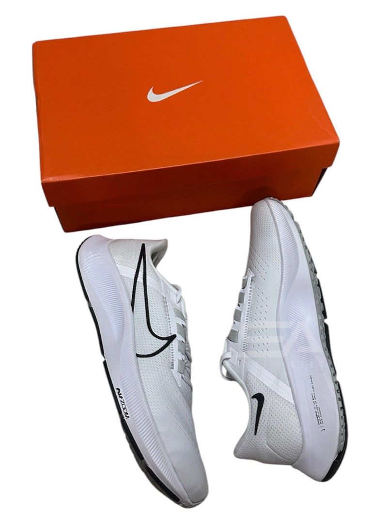 Nike Pegasus 38 'White Black Pure Platinum' (Category: Sneakers) located in Quezon City. Submitted by marc10tiong (Listing ID 1392977183, Image 3). Description: Nike Pegasus 38 'White Black Pure Platinum' * Brand New * Size 11.5 US Men’s * ₱1,500 plus shipping fee * Mode of payments: BPI | GCASH | MAYA * We ship nationwide 📦 LBC | JRS | Lalamove * Loc: Novaliches, Quezon City .