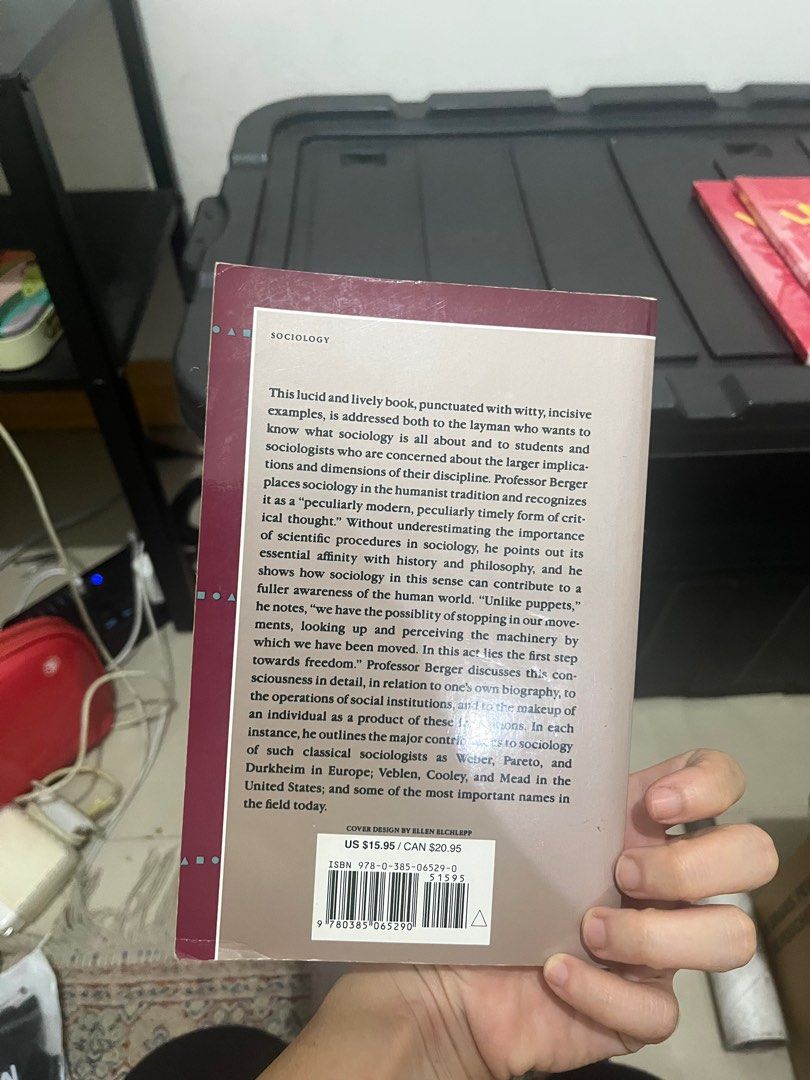 PETER L. BERGER Invitation to Sociology (Category: Textbooks) located in Quezon City. Submitted by barthesbie (Listing ID 1393008596, Image 2). Description: .