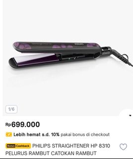 Philips Salon Straight Catokan Philips 8310 Salon Straight Active