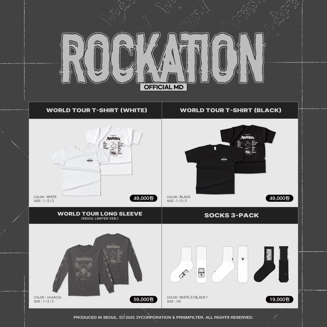 PO QWER <ROCKATION IN SEOUL> CONCERT MD merch chodan magenta hina