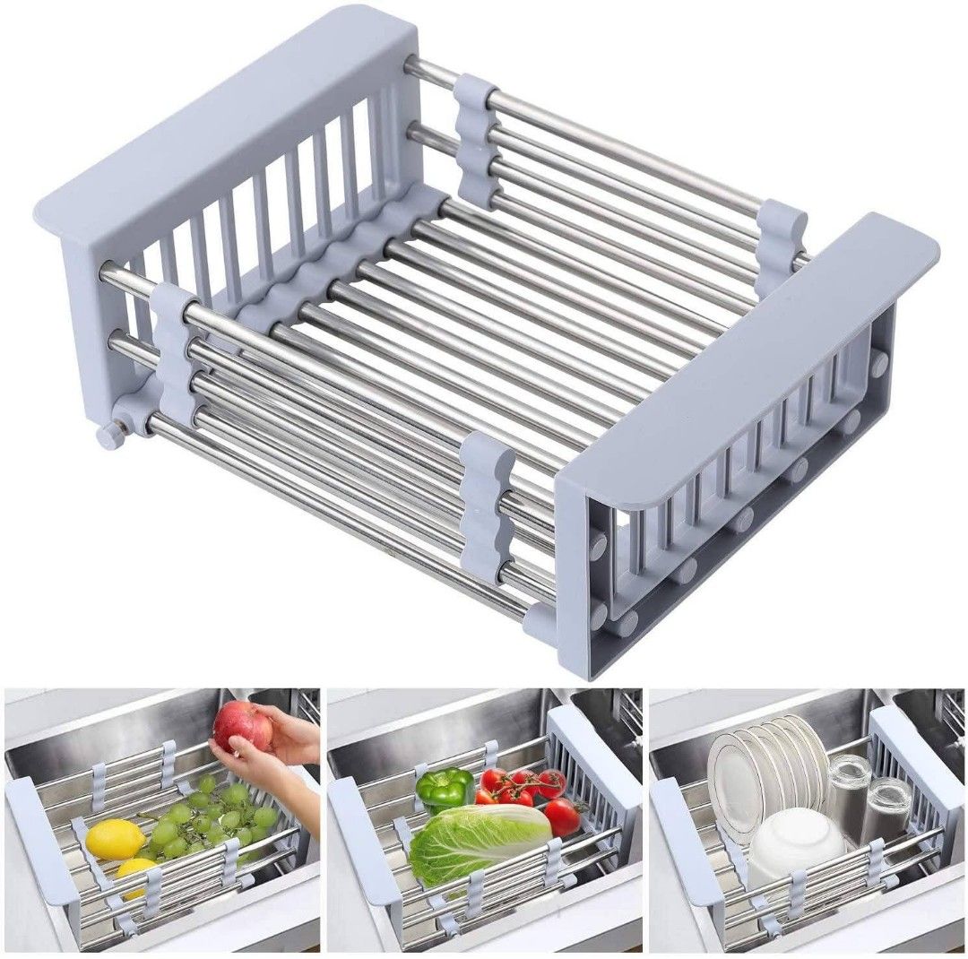 Qh Expandable Dish Drying Rack Over Sink (Category: Other Kitchenware & Tableware) located in Manila. Submitted by dolorchris69891 (Listing ID 1392945466, Image 1). Description: Expandable Dish Drying Rack Over Sink.