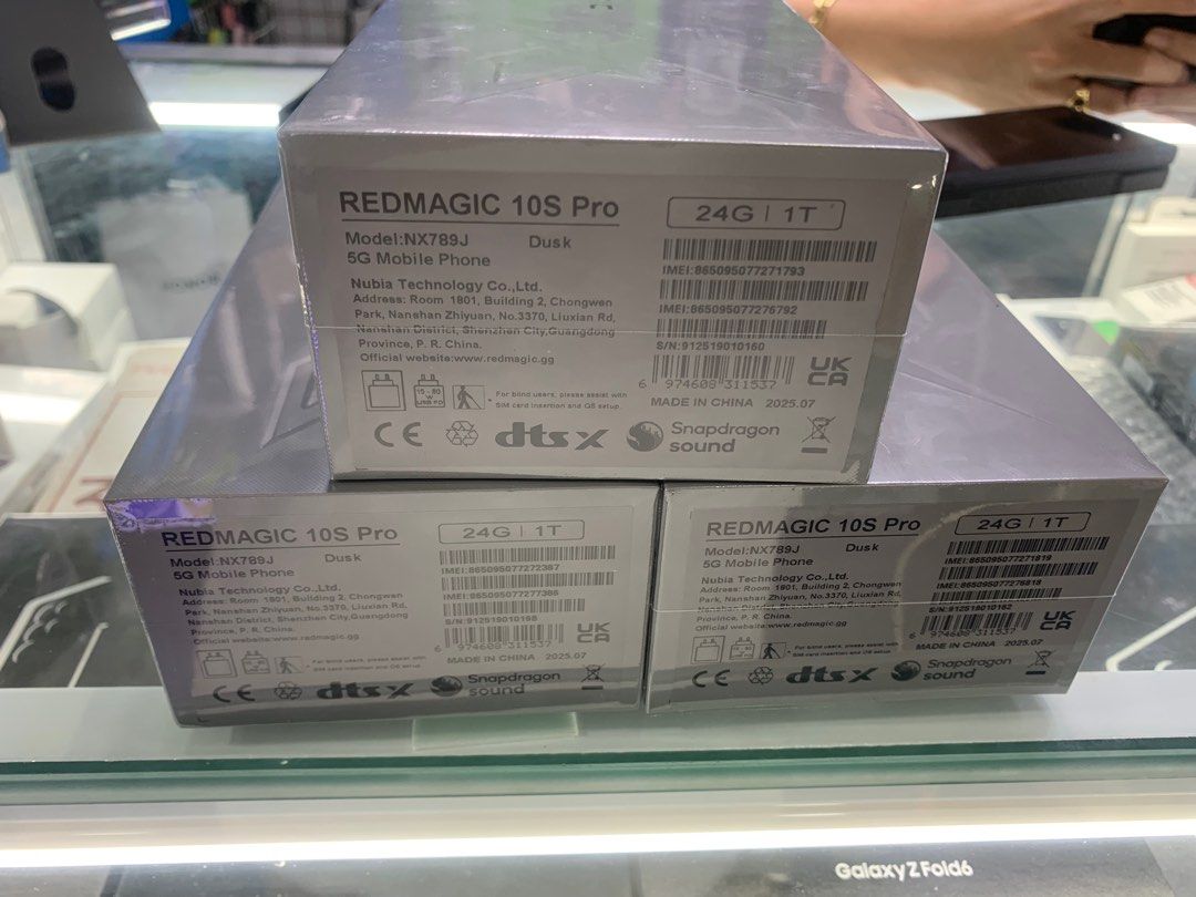 Redmagic 10s Pro 24gb/1 Terabyte Global rom (Category: Android Others) located in San Juan City. Submitted by rodelmarllemit (Listing ID 1392951195, Image 3). Description: Brand new Redmagic 10s Pro Rom: 1 Terabyte Ram: 24gb Color: Dusk Global Rom Openline Mode of Payment: •Cash •Bank Transfer •GCash & Paymaya Installment: •Credit Card •Ggives •Cash on Delivery •Shipping •Meet Up •Trade In You can visit our Physical store in Stall number Y-21 Aqu