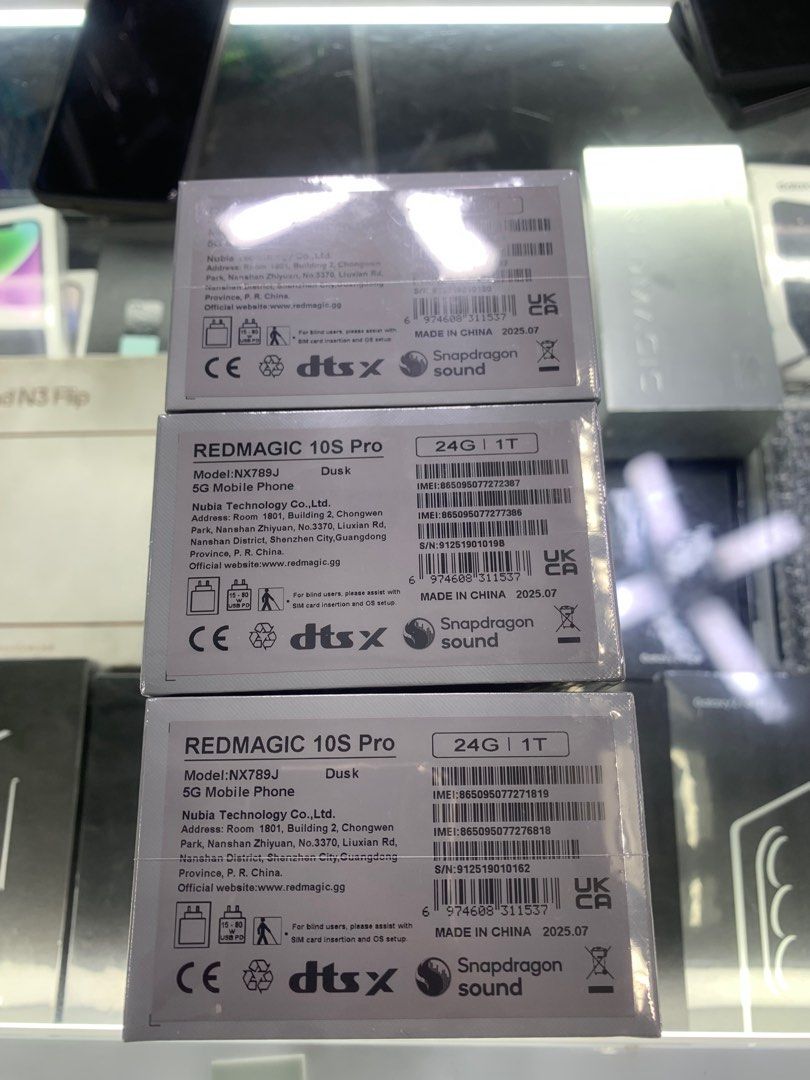 Redmagic 10s Pro 24gb/1 Terabyte Global rom (Category: Android Others) located in San Juan City. Submitted by rodelmarllemit (Listing ID 1392951195, Image 2). Description: Brand new Redmagic 10s Pro Rom: 1 Terabyte Ram: 24gb Color: Dusk Global Rom Openline Mode of Payment: •Cash •Bank Transfer •GCash & Paymaya Installment: •Credit Card •Ggives •Cash on Delivery •Shipping •Meet Up •Trade In You can visit our Physical store in Stall number Y-21 Aqu
