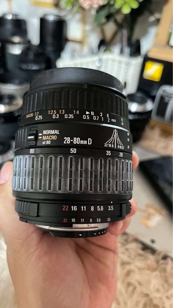 Sigma Aspherical 28-80mm f-Mount (Category: Lens & Kits) located in Manila. Submitted by mysticfox-2237 (Listing ID 1392957513, Image 1). Description: Wide lens Sigma 28-80 for Nikon F-Mount working autofocus working Manual no issue no fungus or haze .