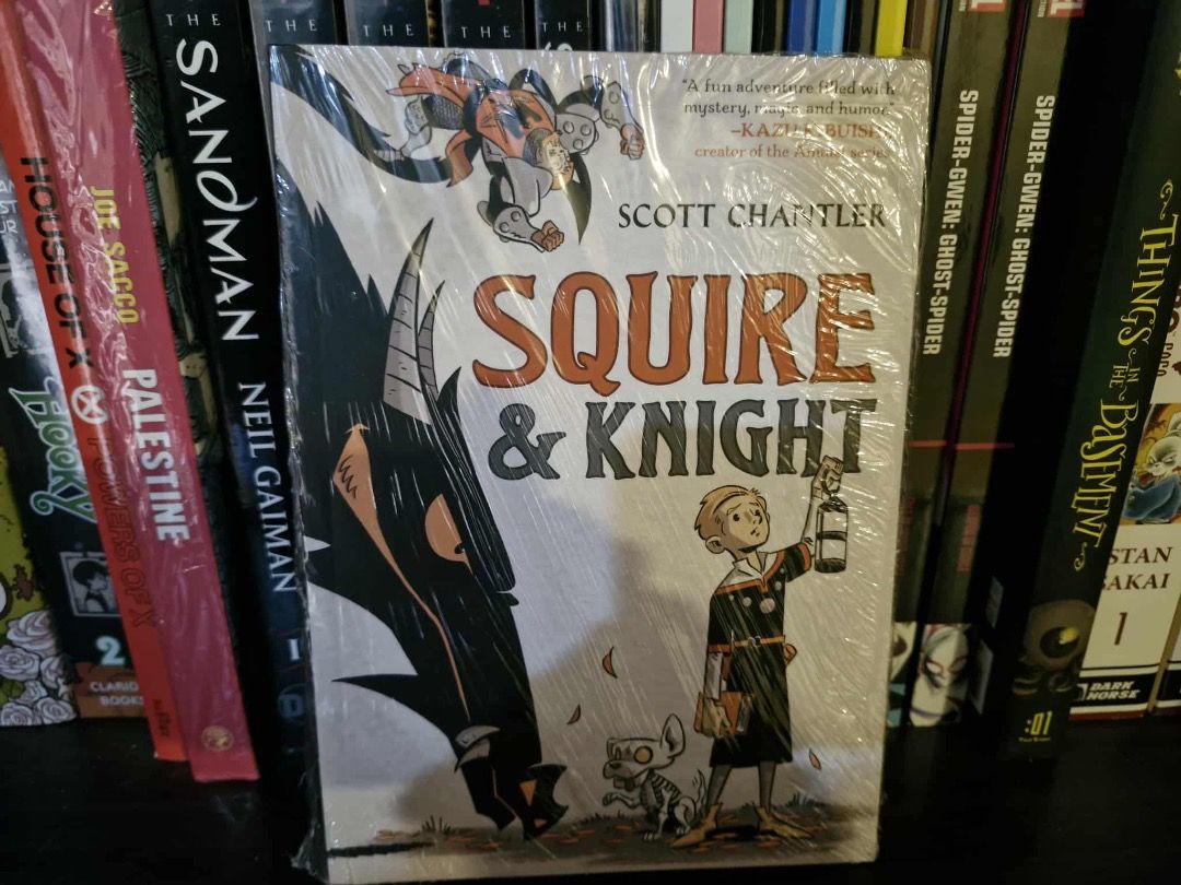Squire & Knight children's graphic novel TPB (Category: Comics & Manga) located in Quezon City. Submitted by ninaht (Listing ID 1392920190, Image 1). Description: Selling Squire & Knight children's graphic novel TPB for P700. Book still brand new and never read. Originally bought abroad from Kinokuniya Singapore. RFS: Decluttering MOP: GCash / BPI Delivery via Lalamove/Grab to anywhere in Metro Manila and some areas in Luzon; via LBC to other are