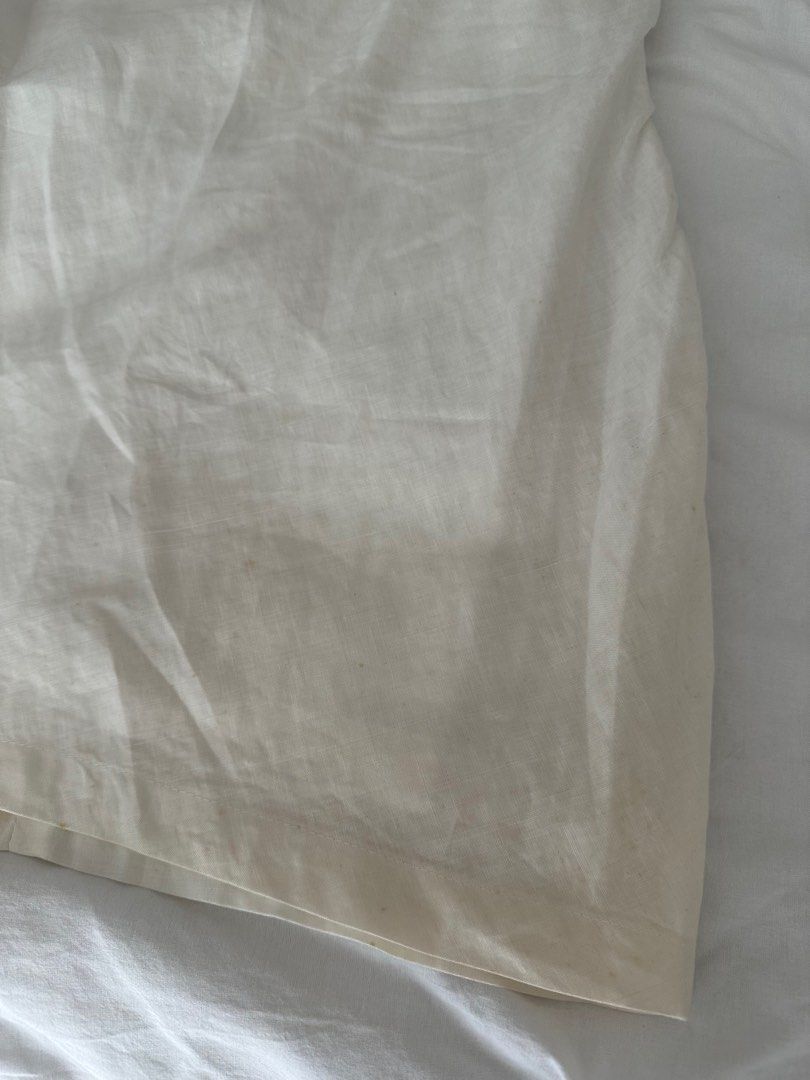 White Linen Dress (Category: Dresses) located in Paranaque City. Submitted by giatorres (Listing ID 1392475926, Image 2). Description: Note: with brown stains.