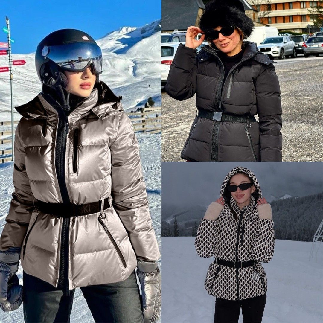 78533 winter hooded nylon padded jacket jaket wanita musim dingin