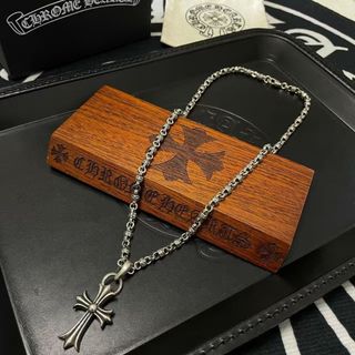 順豐包郵 🎉克羅心C hrome hearts十字架花球設計潮流項鏈64214999035905110