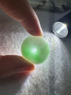 🅰️Natural Myanmar🇲🇲 A-Grade Jadeite - 💚 Plump Thick Smooth Yang Green Pendant 💚64190438992641110