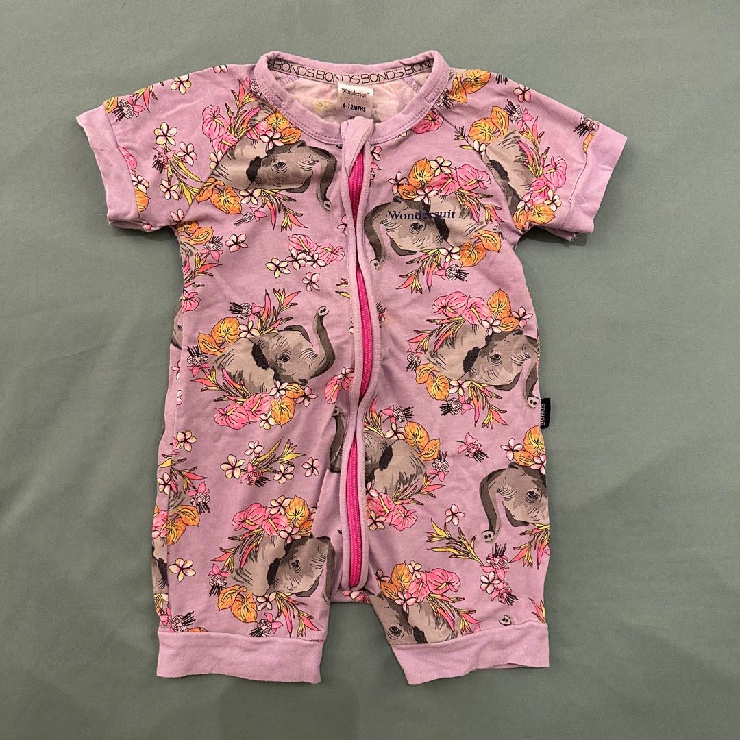 Floral Jacket Bonds Baby Jacket Pink Girls Floral Tracksuit Bonds