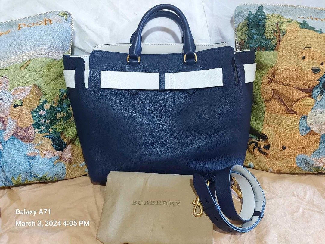 Burberry Belt bag Navy blue (Category: Luxury Bags & Wallets) located in Quezon City. Submitted by twinkleshops (Listing ID 1393117639, Image 2). Description: cleaning up space assure authentic.
