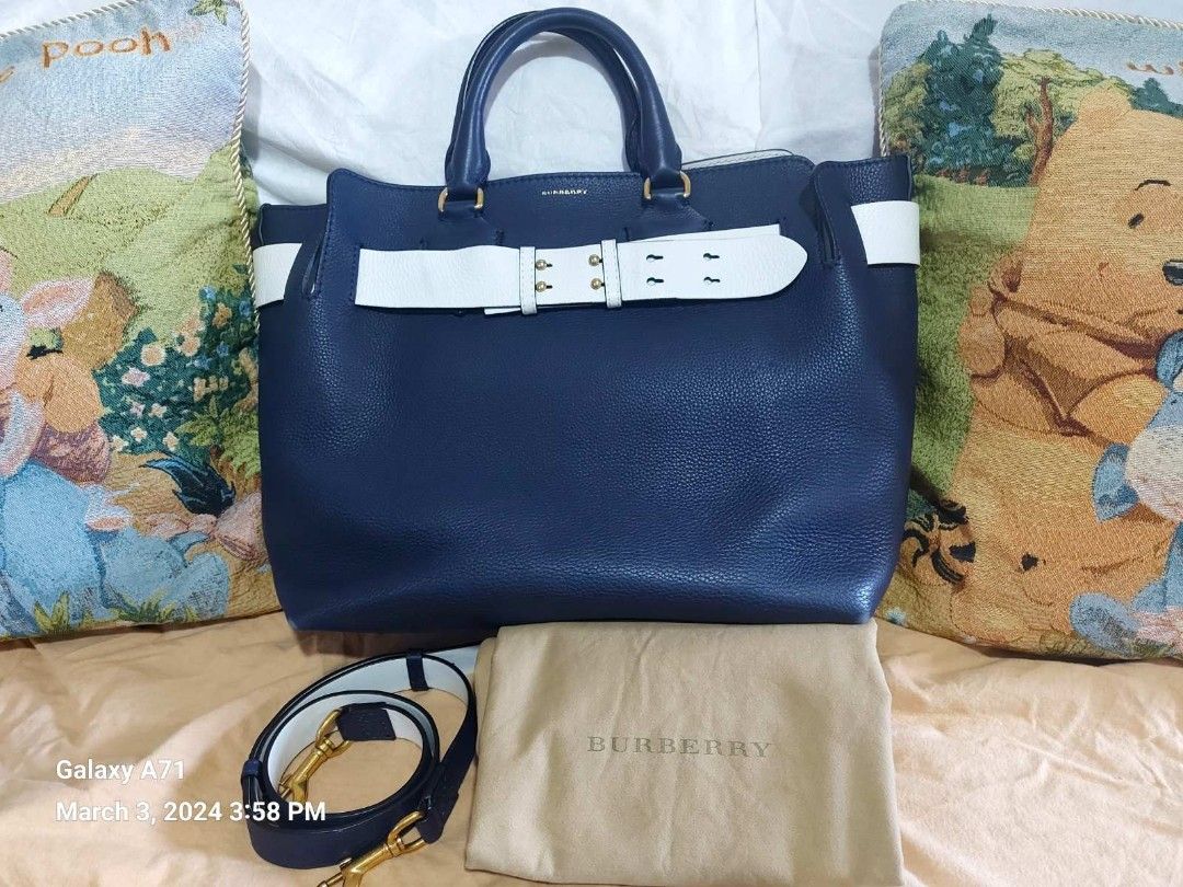 Burberry Belt bag Navy blue (Category: Luxury Bags & Wallets) located in Quezon City. Submitted by twinkleshops (Listing ID 1393117639, Image 1). Description: cleaning up space assure authentic.
