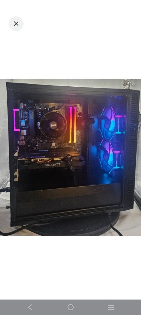 Custom Gaming PC with RGB Lighting