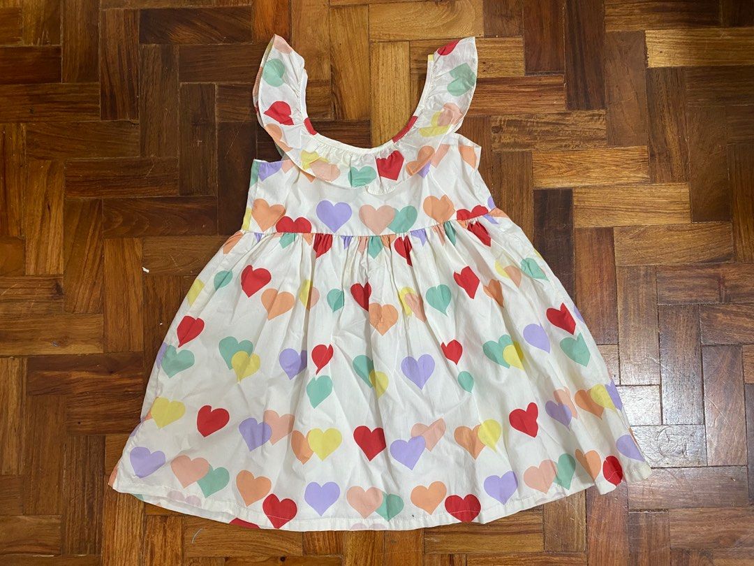 Cute heart dress 4T (Category: Babies & Kids Fashion) located in Manila. Submitted by makeupduty (Listing ID 1393069422, Image 1). Description: LIKE NEW; NO FLAWS SIZE 4T Gcash or BDO payment ONLY Lalamove/Grab/J&T pick up (BOOKED BY THE BUYER).