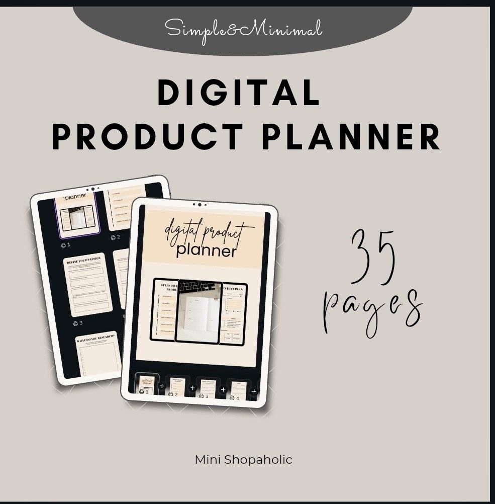 Digital Product Planner (Category: Software) located in Iloilo. Submitted by pinspirewitha (Listing ID 1393083576, Image 1). Description: Feeling overwhelmed by your to do list? Our PDF DIGITAL PRODUCT PLANNER is here to help you get organized, stay motivated, and achieve your goals! This printable and Canva-editable planner is designed to help you prioritize tasks, manage your time, and boost productivity. Grab your copy now! You'll receive a Pd