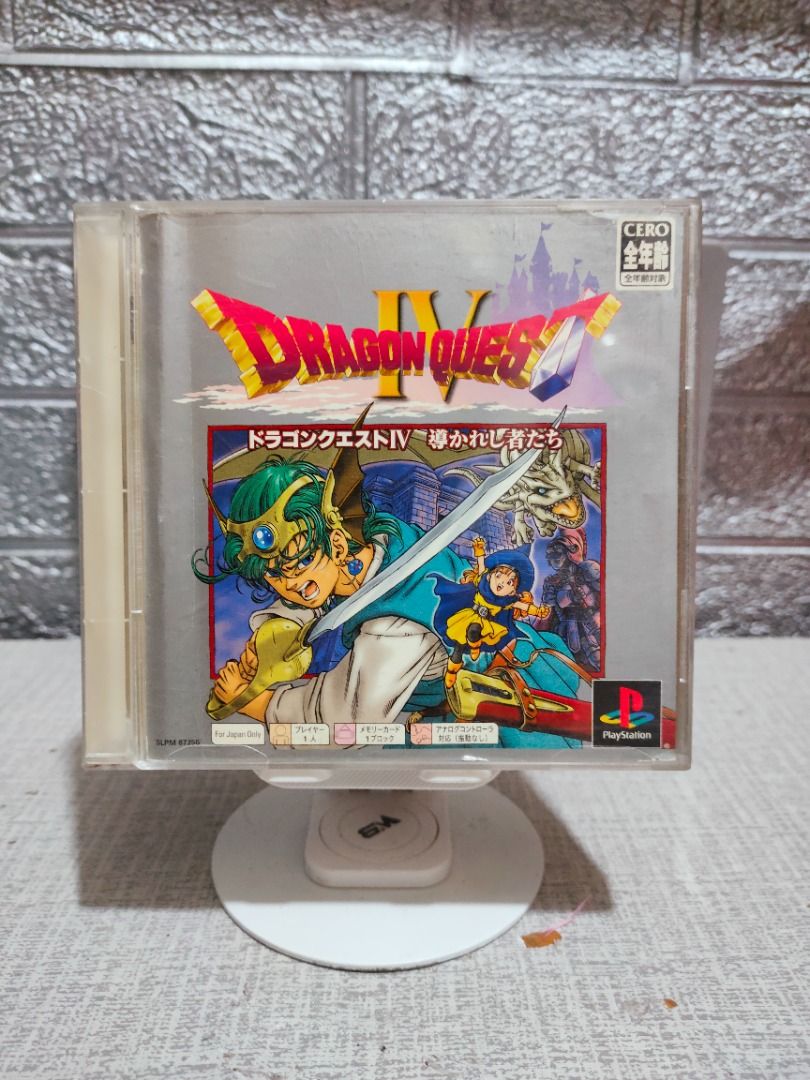 DRAGON QUEST IV PS1 JAPAN (Category: PlayStation) located in Santa Rosa. Submitted by tristanmunoz (Listing ID 1393180053, Image 1). Description: FOR SALE!!! Php 1200 DRAGON QUEST 4 PS1 JAPAN SQUARE ENIX NTSC-J CIB 100% Authentic Tested working condition RARE, COLLECTORS ITEM Can do video calls Warranty: 24 hours testing warranty, will do change/return if item are proven damaged (will be void if defect is caused by accident, misuse, negligence, i