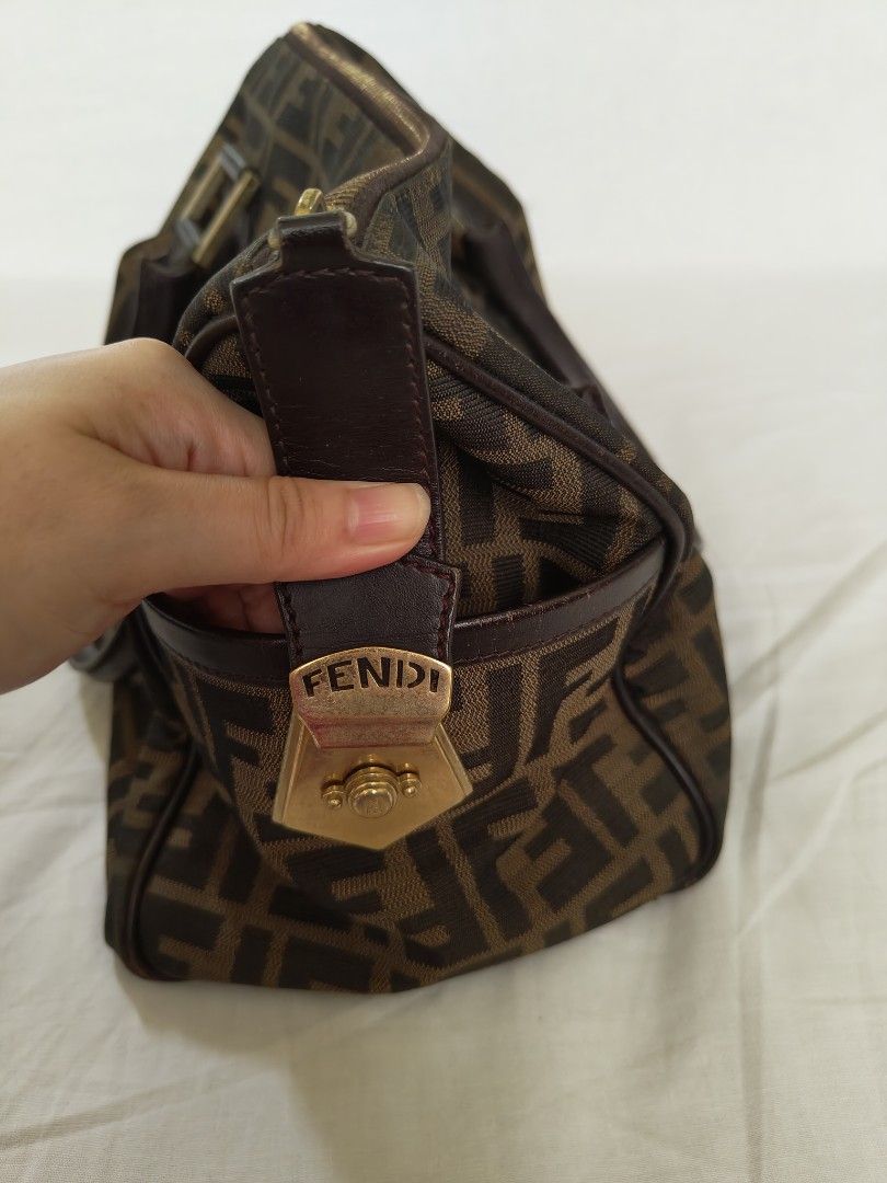 Fendi Zucca Boston Medium Bag (Category: Luxury Bags & Wallets) located in Quezon City. Submitted by teleh.reyes (Listing ID 1393120889, Image 3). Description: Inclusion: Dust Bag.