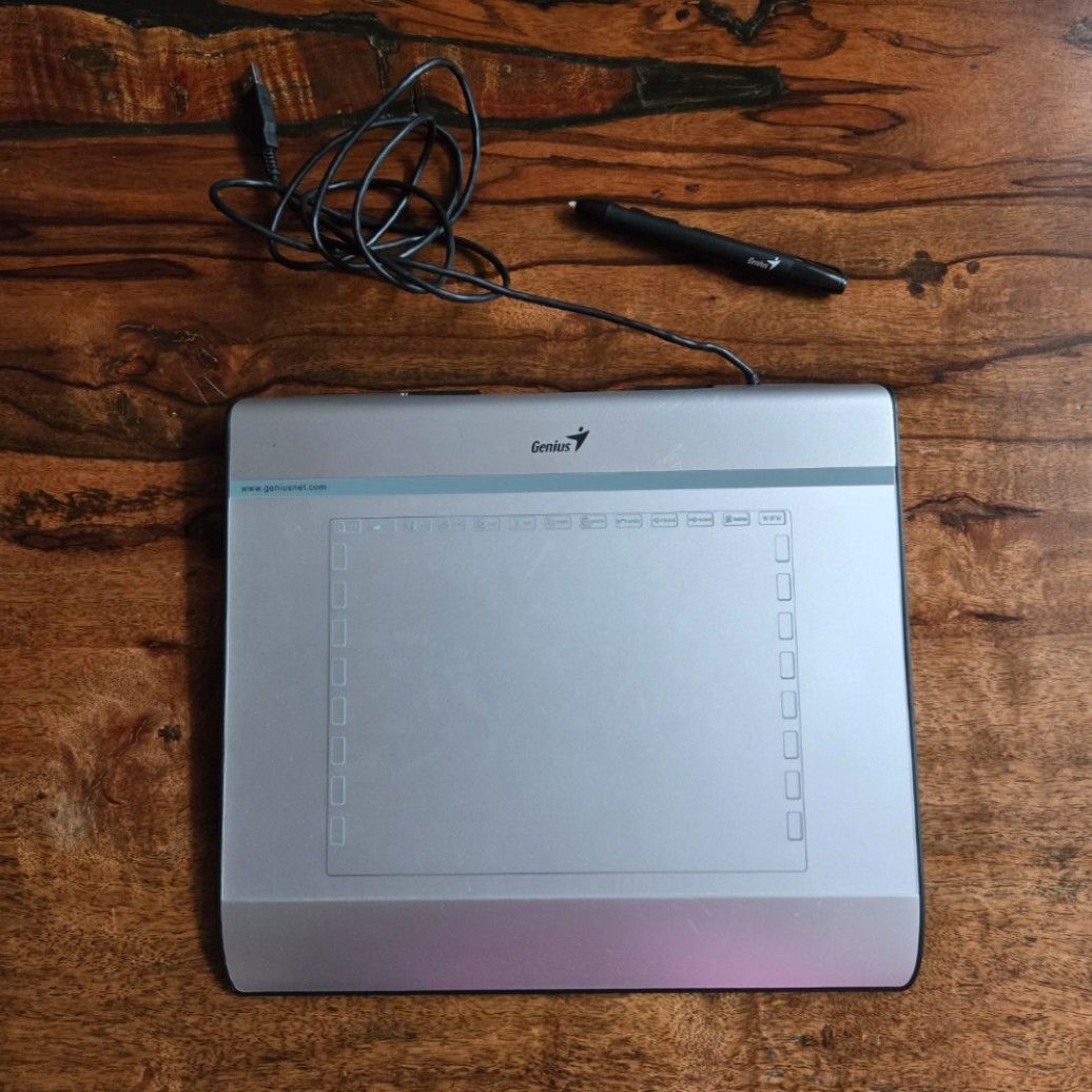 Genius MousePen i608X graphic drawing tablet gray blue (Category: Other Accessories) located in Muntinlupa City. Submitted by .mrrssllzr (Listing ID 1393179761, Image 2). Description: - i no longer have the CD for app installment. but i think there is one available free to download at their website though haven't tried as i no longer plan to use this - i no longer have the mouse as well but i think it can be bought seperately for like 300 - don't