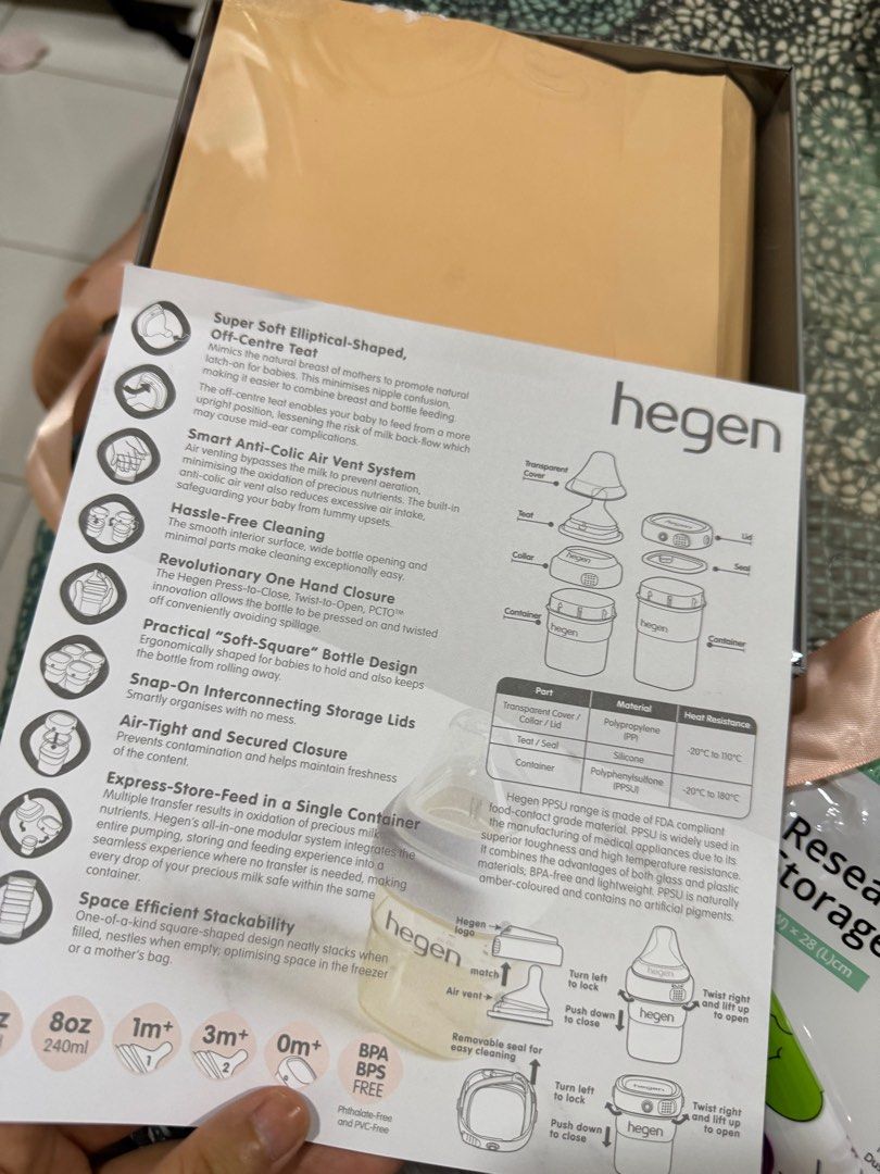 Hegen basic starter kit (Category: Breastfeeding & Bottle Feeding) located in Shah Alam. Submitted by shrfhnee (Listing ID 1393083233, Image 2). Description: Masih baru Masih berplastik.