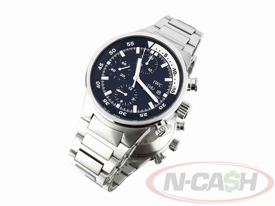 IWC Aquatimer Chronograph (Category: Luxury Watches) located in Makati City. Submitted by luxury_by_ncash_2 (Listing ID 1393150193, Image 2). Description: N-Cash Pawnshop "Instant Cash for Bags, Watches, Cars, and Electronics" https://www.ncash-pawnshop-philippines.com/ IWC Aquatimer Chronograph Ref. IW371928 42mm steel case IWC Caliber 79320 automatic chronograph movement Appearance is at least 9 out of 10 Selling as watch only. Open for authent