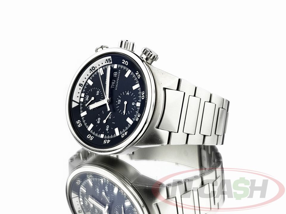 IWC Aquatimer Chronograph (Category: Luxury Watches) located in Makati City. Submitted by luxury_by_ncash_2 (Listing ID 1393150193, Image 3). Description: N-Cash Pawnshop "Instant Cash for Bags, Watches, Cars, and Electronics" https://www.ncash-pawnshop-philippines.com/ IWC Aquatimer Chronograph Ref. IW371928 42mm steel case IWC Caliber 79320 automatic chronograph movement Appearance is at least 9 out of 10 Selling as watch only. Open for authent