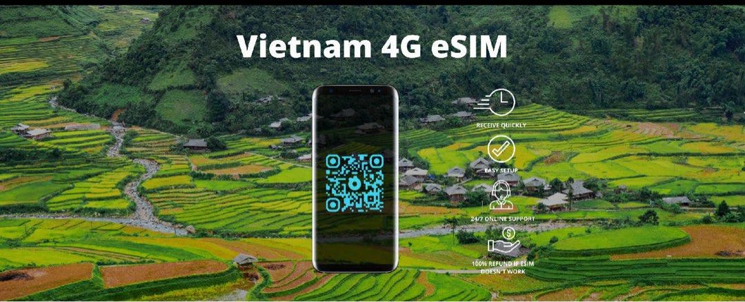 Klook Vietname 4G eSIM (Category: Sim Cards) located in Quezon City. Submitted by jgborras8872799 (Listing ID 1393151260, Image 1). Description: Klook 4G eSIM for Vietnam Valid Starting Sept. 17 2 pcs available (350 each) Rfs: namaling date of booking, and no refund policy.