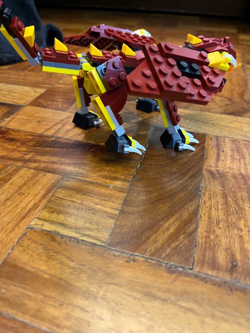 LEGO Creator 3-in-1 31073 Mythical Creatures (Category: Lego & Building Sets) located in Mandaluyong City. Submitted by mar.ang (Listing ID 1393156583, Image 3). Description: In great condition. No issues with the parts, maroon pieces are intact with no breaks. Complete and repackaged in ziploc..